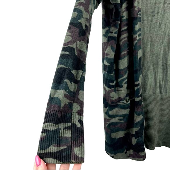 Sanctuary Camouflage Open Front Cardigan with Pockets XS/S - Picture 6 of 9